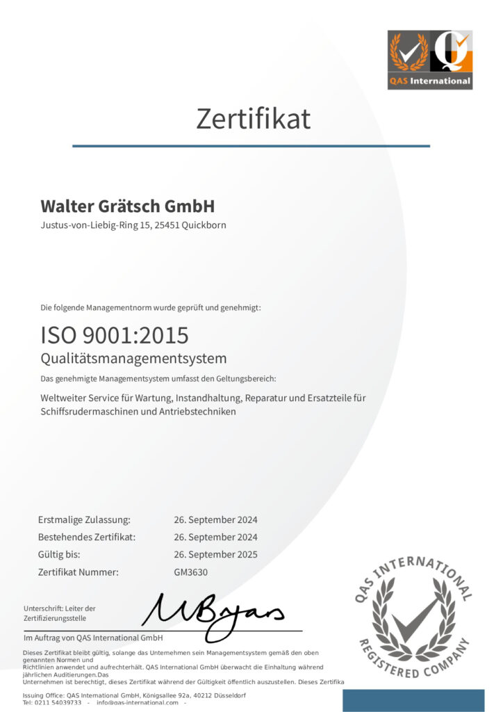 qas iso 9001 gm3630